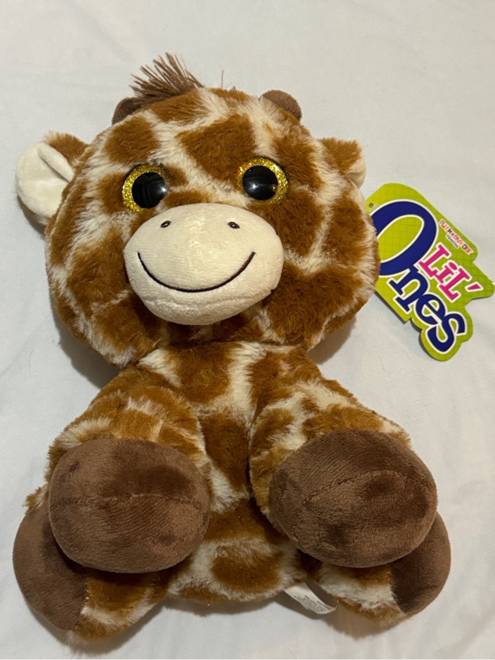 LiL’One Brown & Cream Giraffe Plush